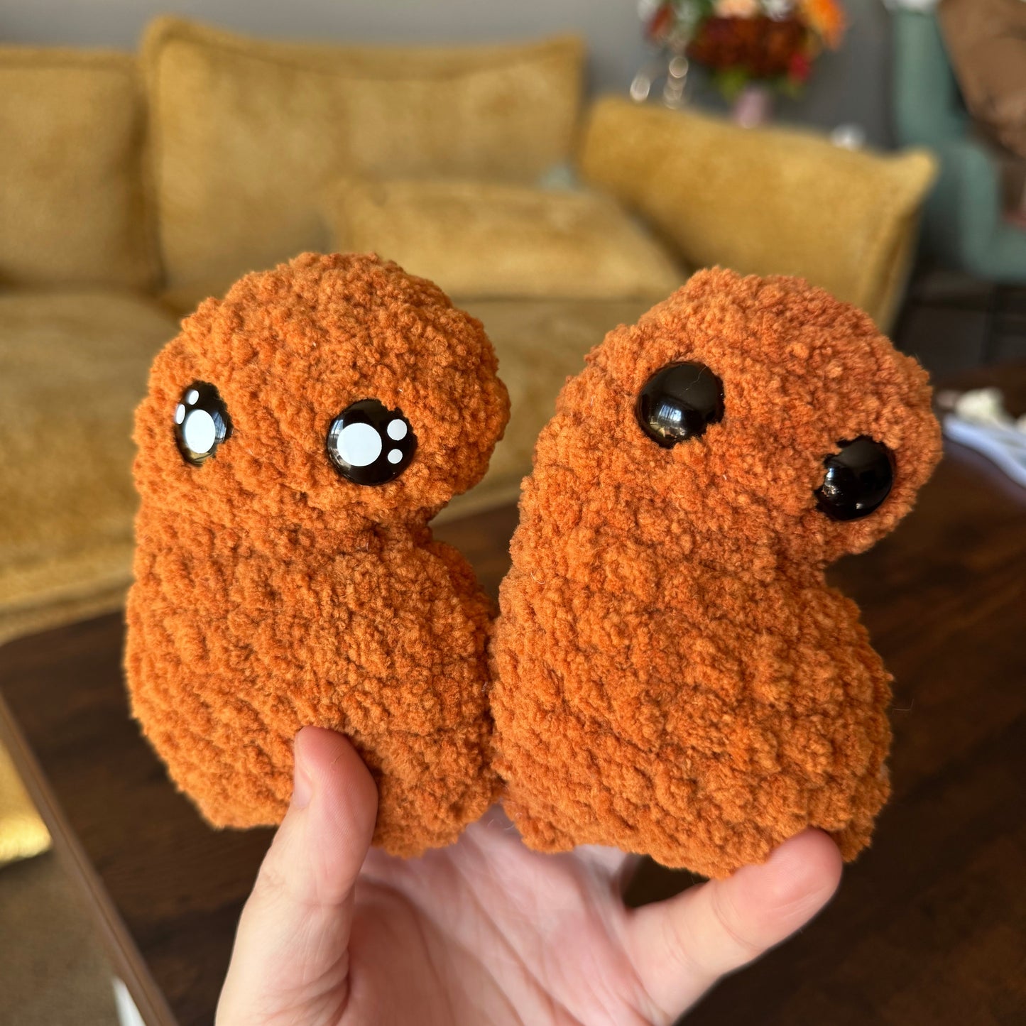 Chicken nugget plushies
