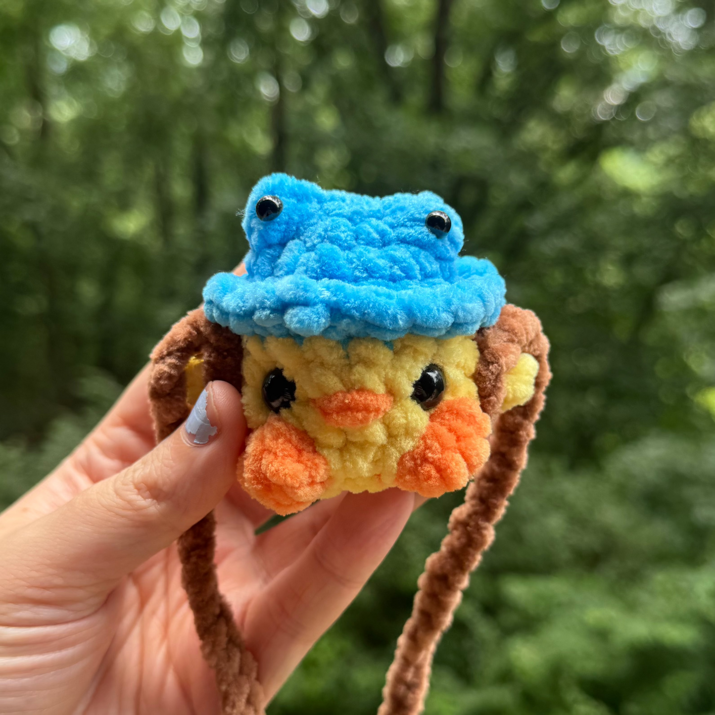 Duck With a Frog Hat Hanger