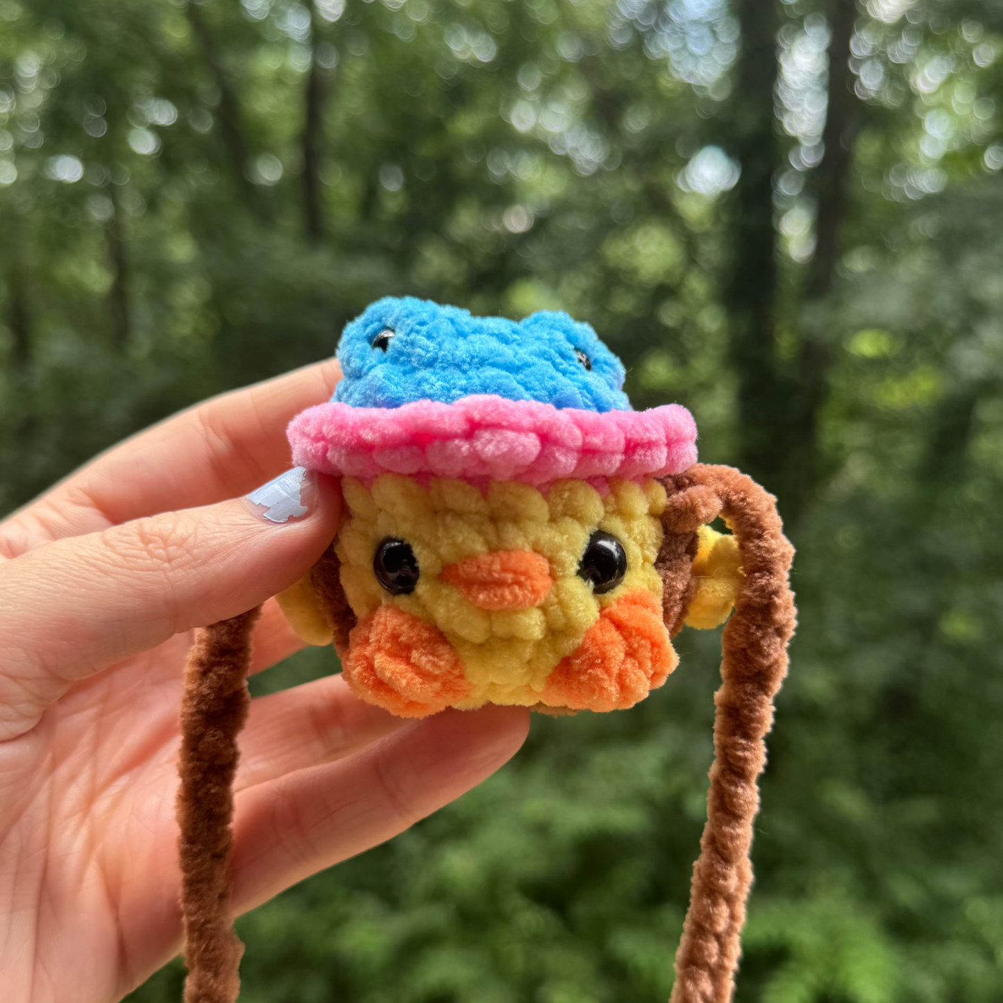 Duck With a Frog Hat Hanger
