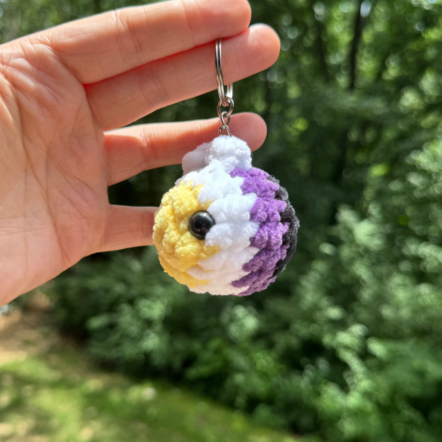 Pride Bee Keychain