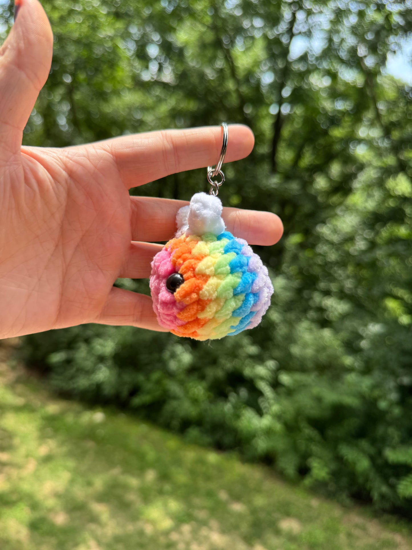 Pride Bee Keychain