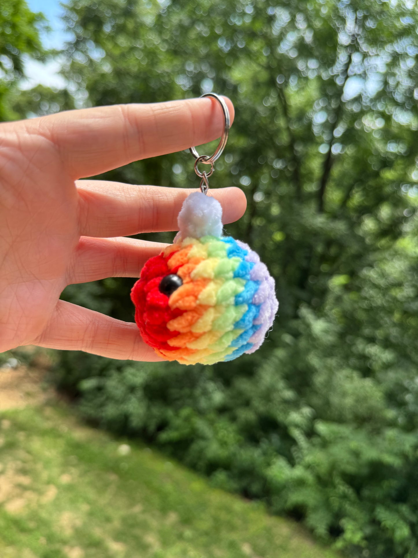 Pride Bee Keychain