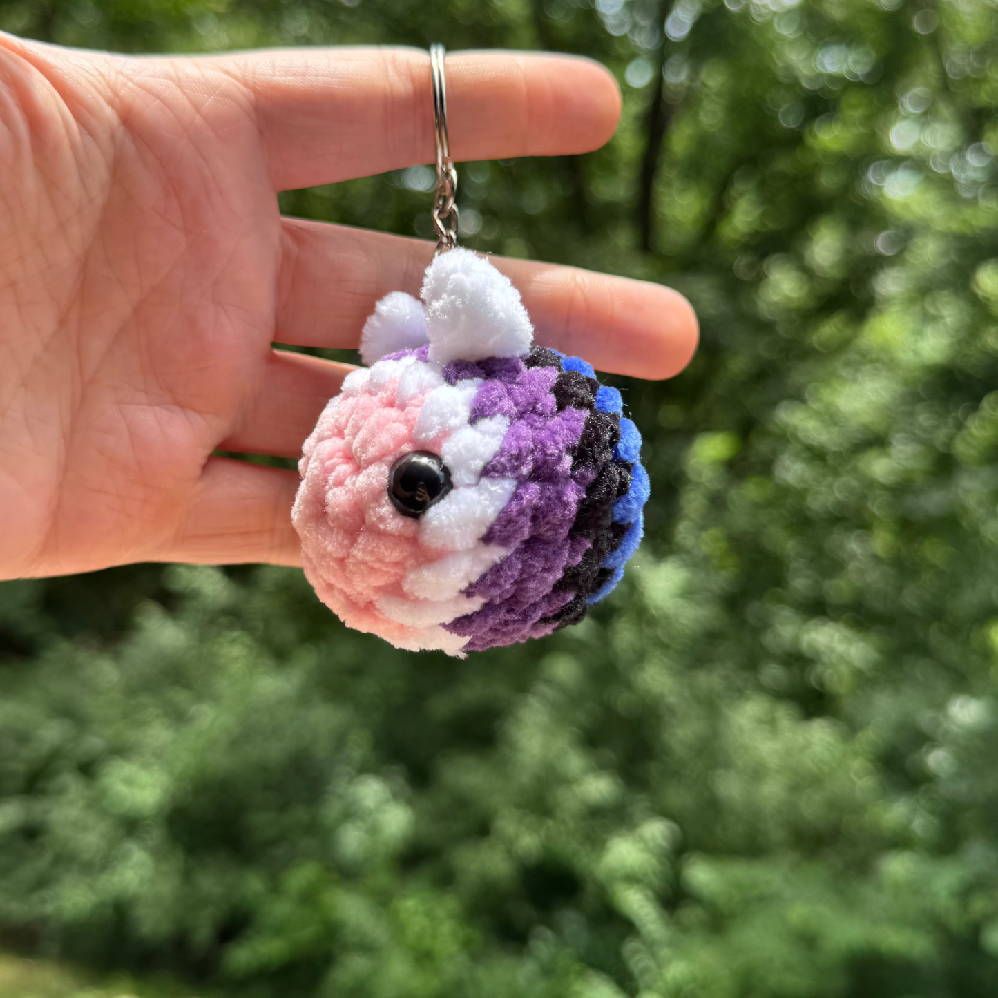 Pride Bee Keychain