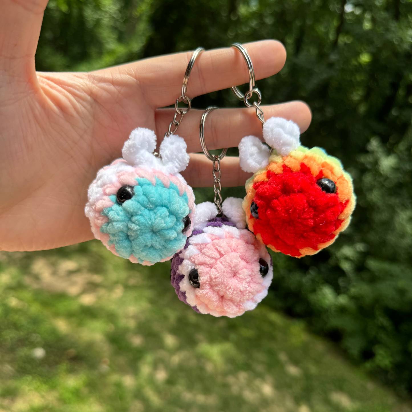 Pride Bee Keychain