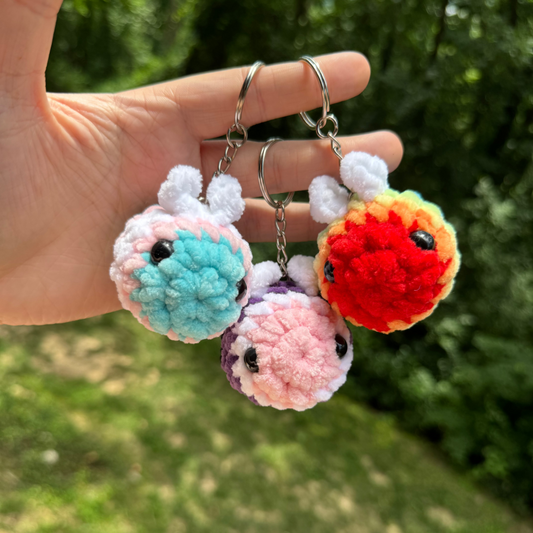 Pride Bee Keychain