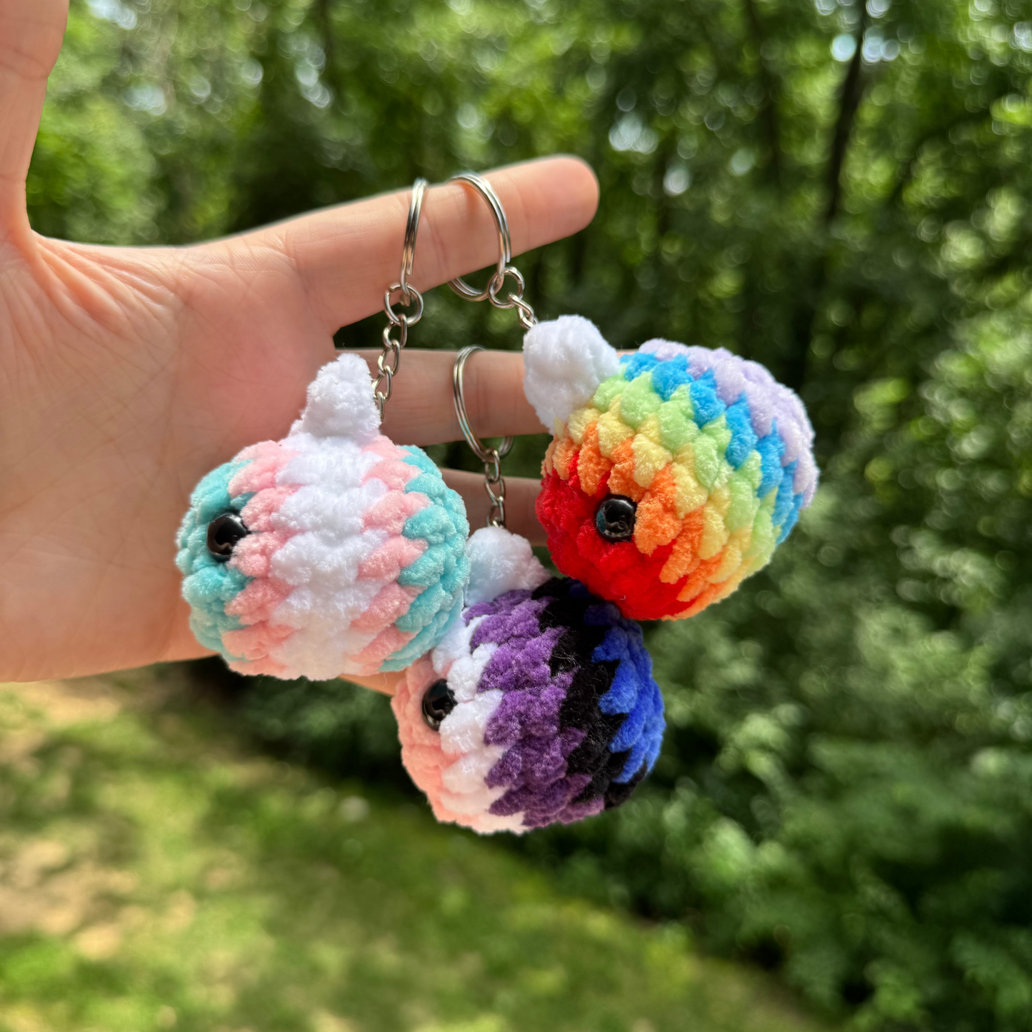 Pride Bee Keychain