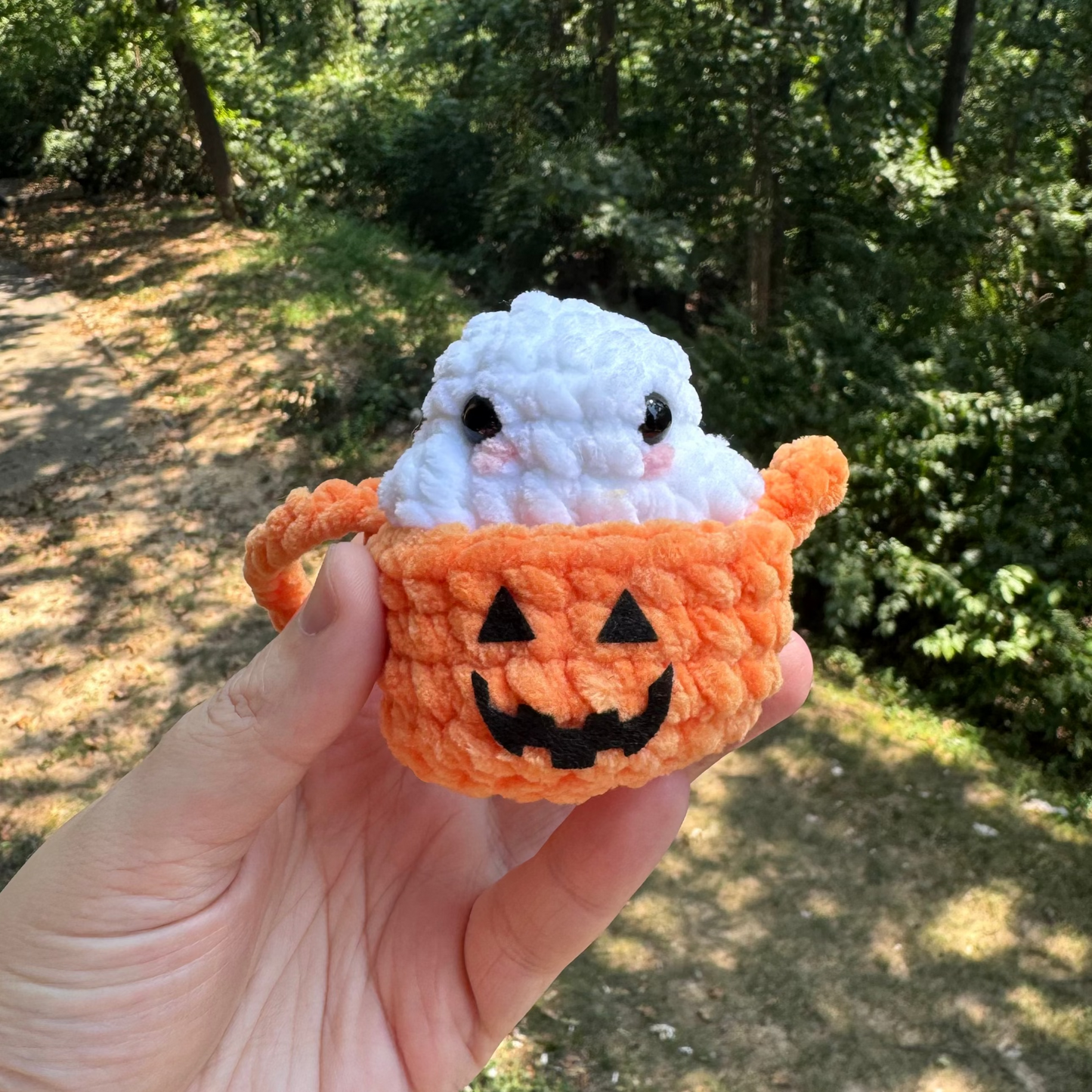 Pumpkin Ghost Hanger PDF PATTERN