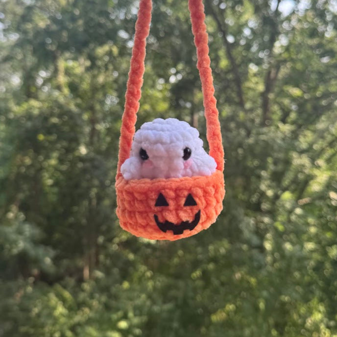 Pumpkin Ghost Hanger