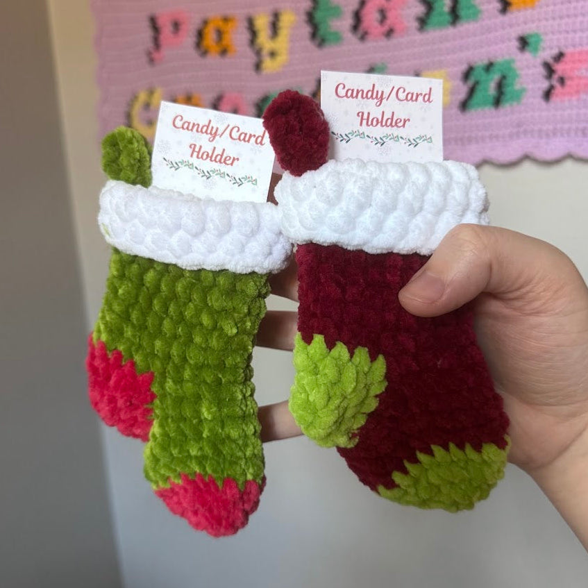 Mini Stocking Card Holder