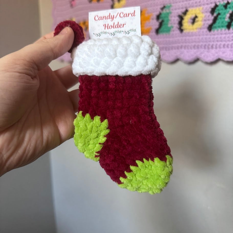 Mini Stocking Card Holder