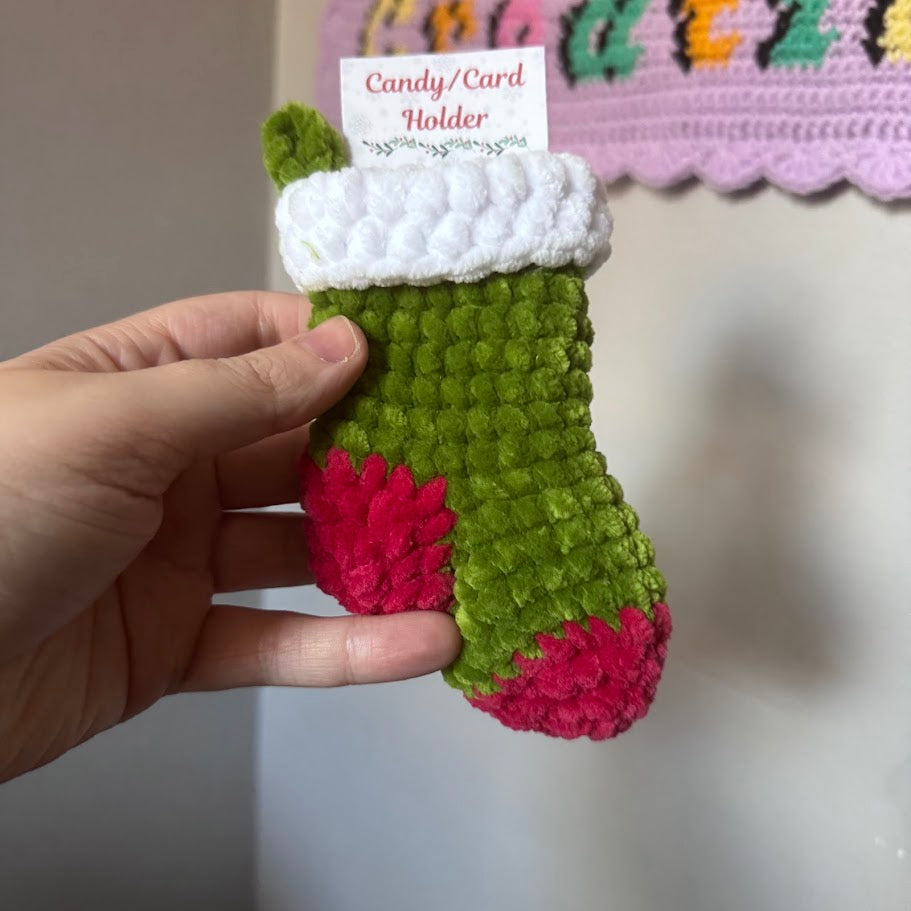 Mini Stocking Card Holder