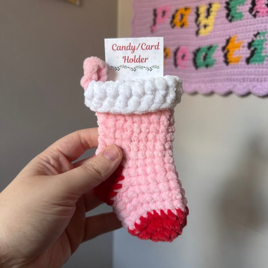 Mini Stocking Card Holder