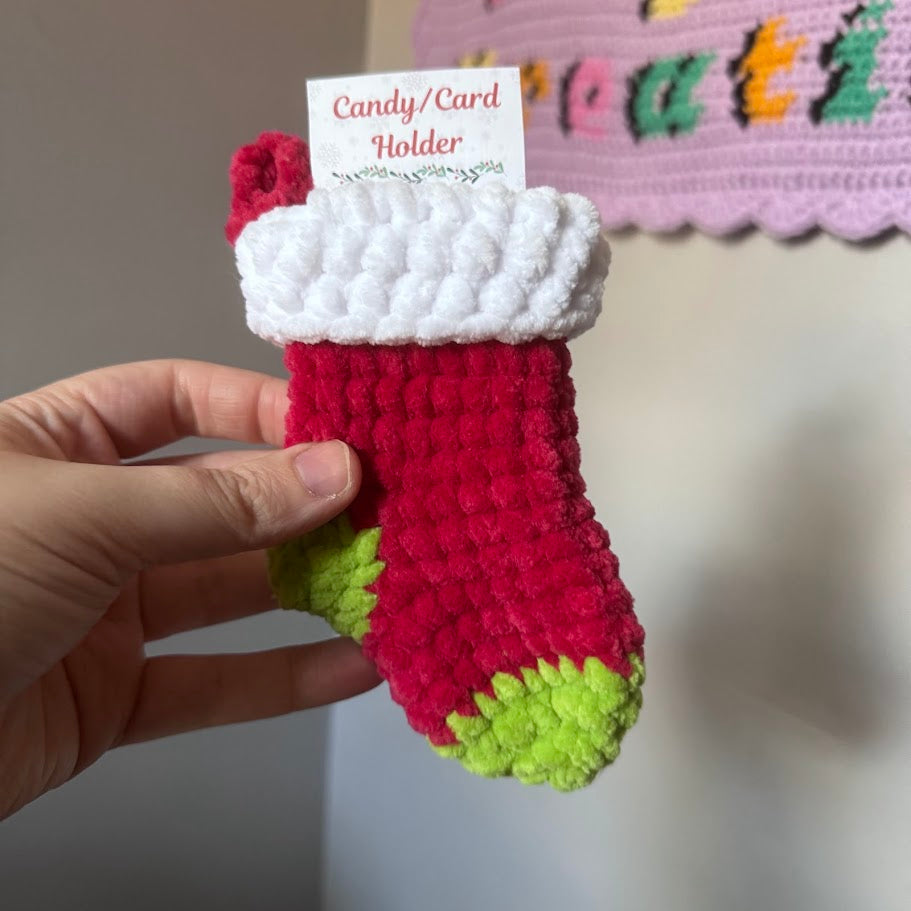 Mini Stocking Card Holder