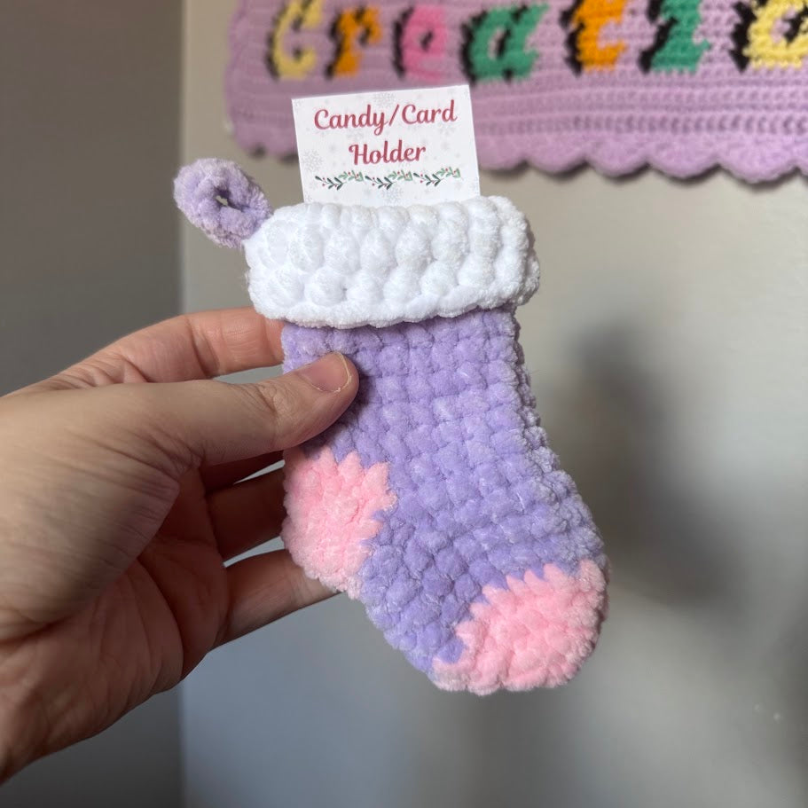 Mini Stocking Card Holder