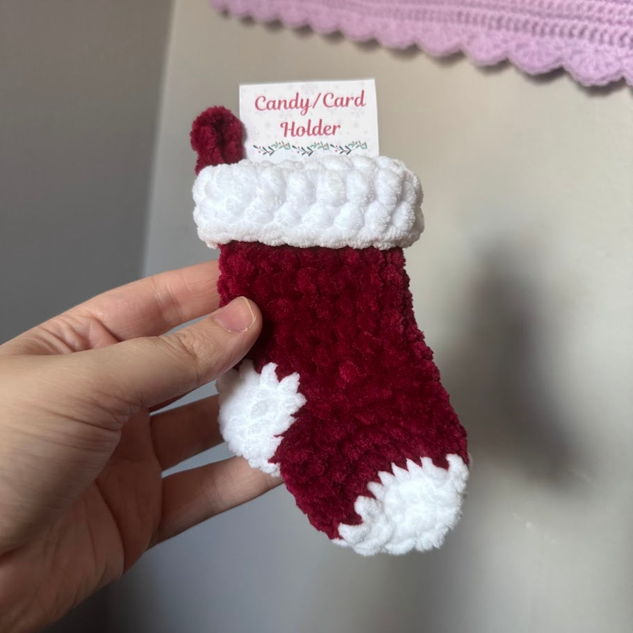 Mini Stocking Card Holder