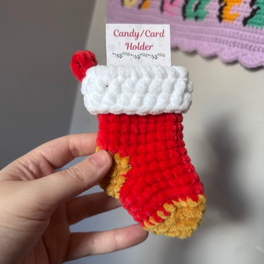 Mini Stocking Card Holder