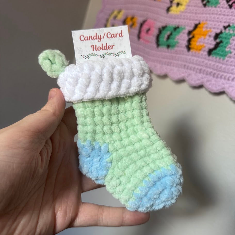 Mini Stocking Card Holder