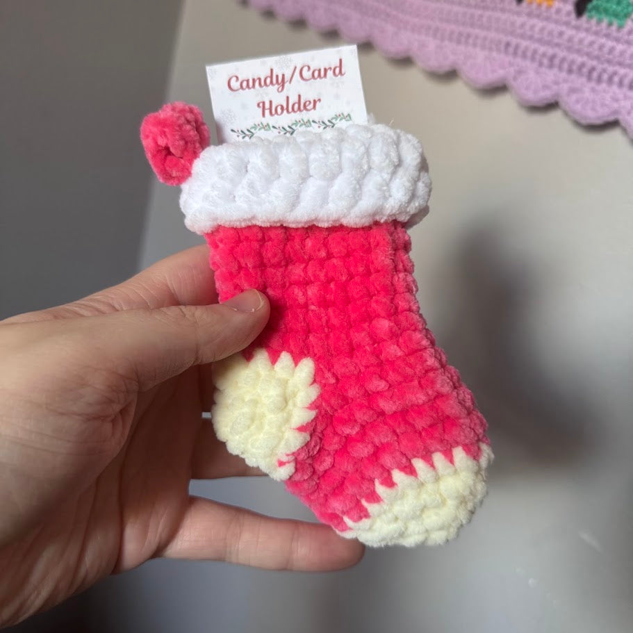 Mini Stocking Card Holder