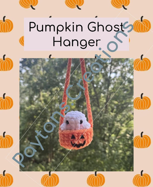 Pumpkin Ghost Hanger PDF PATTERN
