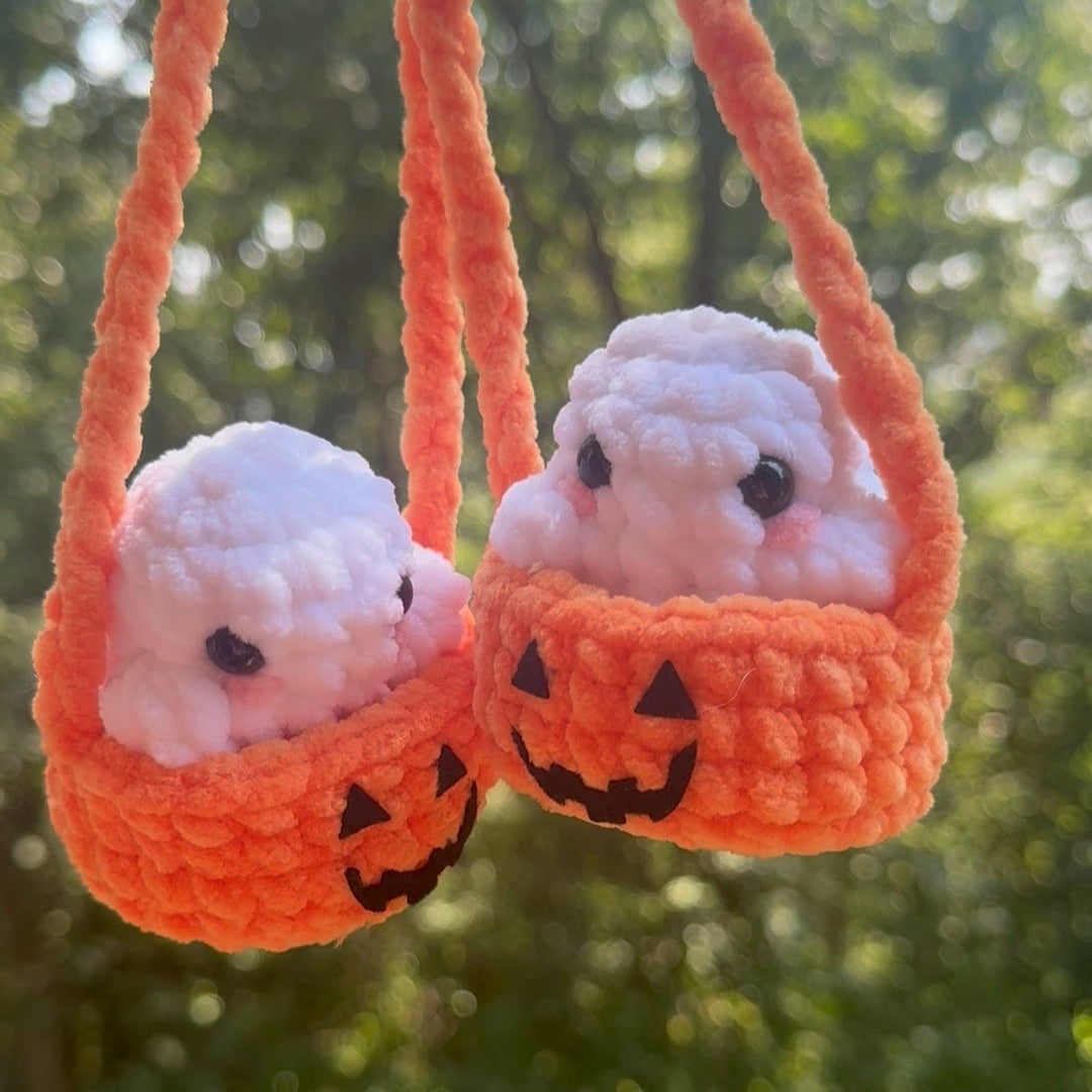 Pumpkin Ghost Hanger