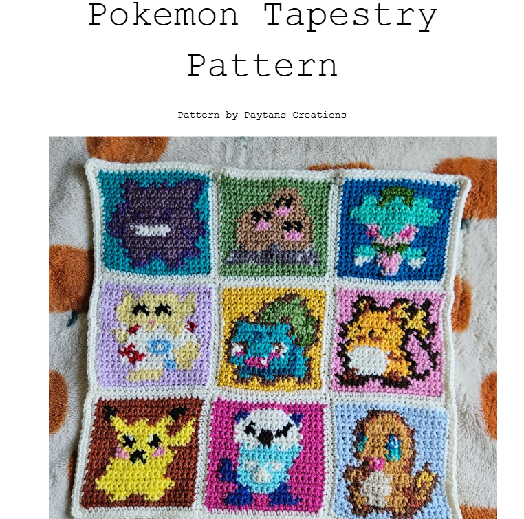 Pokemon Tapestry Graph Pattern
